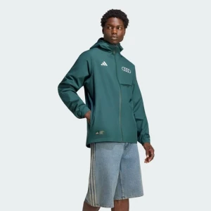 KURTKA PRZECIWDESZCZOWA AUDI REVOLUT F1 TEAM 2026 SAMPA SOUL Adidas Mineral Green