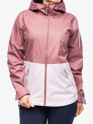 Kurtka przeciwdeszczowa damska Columbia Inner Limits III Jacket - fig/pink dawn