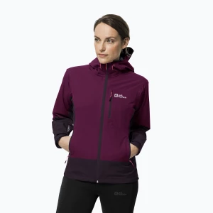 Kurtka przeciwdeszczowa damska Jack Wolfskin Eagle Peak wild berry