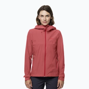 Kurtka przeciwdeszczowa damska Jack Wolfskin Highest Peak 2.5L desert rose