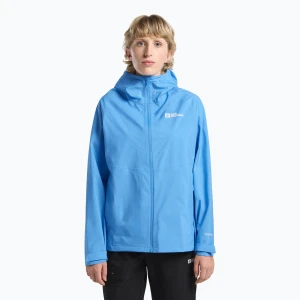 Kurtka przeciwdeszczowa damska Jack Wolfskin Prelight 2.5L LT mid blue