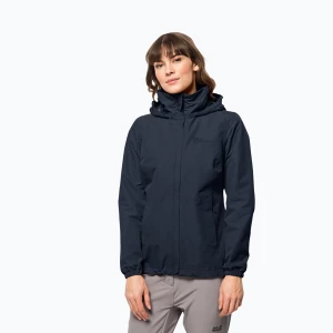 Kurtka przeciwdeszczowa damska Jack Wolfskin Stormy Point 2L night blue