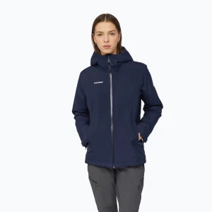 Kurtka przeciwdeszczowa damska Mammut Linard HS Thermo Hooded Jacket Women marine Niebieski