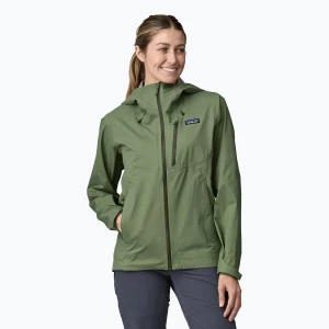 Kurtka przeciwdeszczowa damska Patagonia Granite Crest Rain terrain green