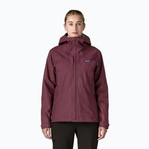 Kurtka przeciwdeszczowa damska Patagonia Insulated Boulder Fork Rain berry fig Fioletowy