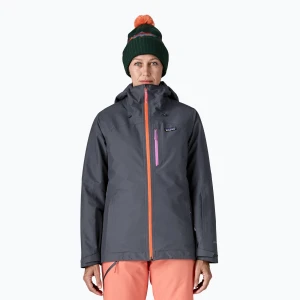 Kurtka przeciwdeszczowa damska Patagonia Insulated Powder Town smolder blue w/orange peel