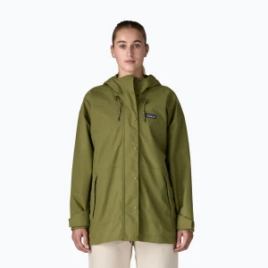 Kurtka przeciwdeszczowa damska Patagonia Outdoor Everyday Rain caper green