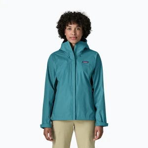 Kurtka przeciwdeszczowa damska Patagonia Torrentshell 3L Rain glacial glue Niebieski