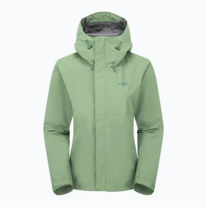 Kurtka przeciwdeszczowa damska Rab Downpour fig green