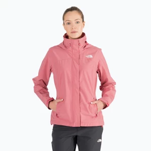 Kurtka przeciwdeszczowa damska The North Face Sangro slate rose light heather