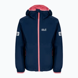 Kurtka przeciwdeszczowa dziecięca Jack Wolfskin Rainy Days dark indigo