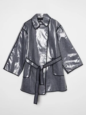 Kurtka przeciwdeszczowa Emporio Armani granatowy