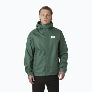 Kurtka przeciwdeszczowa męska Helly Hansen Seven J Rain jungle green