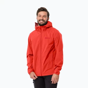 Kurtka przeciwdeszczowa męska Jack Wolfskin Elsberg 2.5L strong red