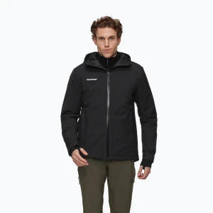 Kurtka przeciwdeszczowa męska Mammut Linard HS Thermo Hooded Jacket Men black