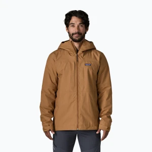 Kurtka przeciwdeszczowa męska Patagonia Insulated Boulder Fork Rain deer brown