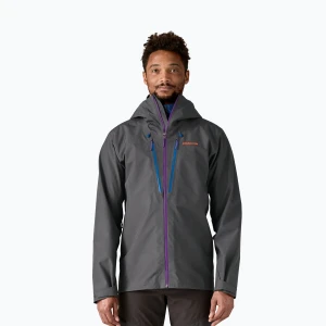 Kurtka przeciwdeszczowa męska Patagonia Triolet forge grey w/p6 blue