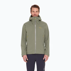 Kurtka przeciwdeszczowa męska Rab Downpour Light light khaki