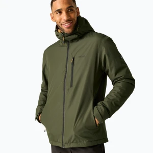 Kurtka przeciwdeszczowa męska REGATTA Allston dark khaki / wood brown Zielony
