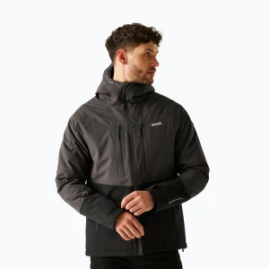 Kurtka przeciwdeszczowa męska REGATTA Highton Stretch Padded ash/black