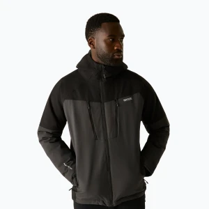 Kurtka przeciwdeszczowa męska Regatta Highton Stretch Padded Jacket ash / black Szary