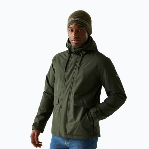 Kurtka przeciwdeszczowa męska REGATTA Sterlings dark khaki/black
