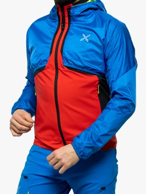 Kurtka przeciwdeszczowa Montura Speed Fly Convert Jacket - power red/celeste