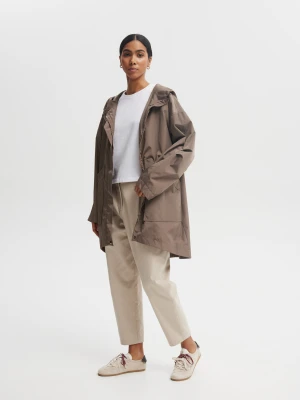 KURTKA PRZECIWDESZCZOWA NIKI KAKAO XL - Flawless