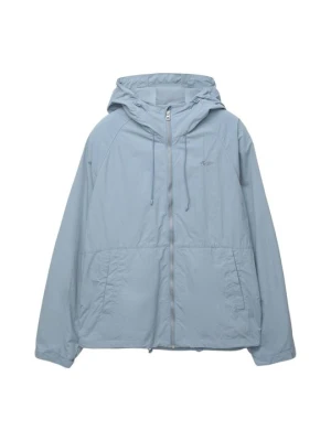 Kurtka przeciwdeszczowa PULL&BEAR jasnoniebieski