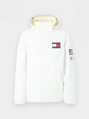 Kurtka przeciwdeszczowa Tommy Hilfiger mleczny