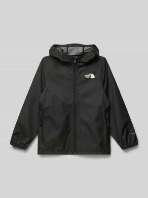 Kurtka przeciwdeszczowa z logo i kieszeniami na zamek błyskawiczny The North Face