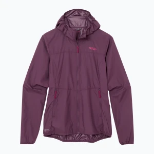 Kurtka przeciwiatrowa damska Rab Windgather Hoody mulberry