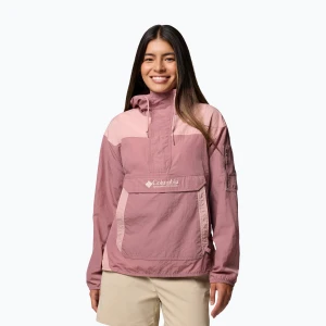 Kurtka przeciwwiatrowa damska Columbia Challenger II Windbreaker fig/eraser pink