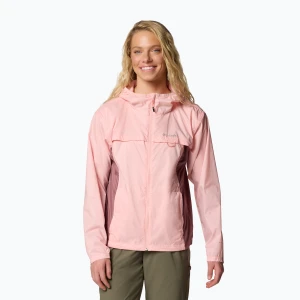 Kurtka przeciwwiatrowa damska Columbia Crested Canyon Windbreaker pink sand/fig