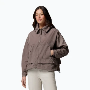 Kurtka przeciwwiatrowa damska Columbia Paracutie II Windbreaker iron Brązowy