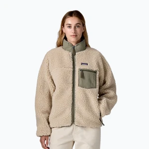 Kurtka przeciwwiatrowa damska Patagonia Classic Retro-X dark natural w / river rock green Beżowy