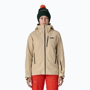 Kurtka przeciwwiatrowa damska Patagonia Insulated Storm Shift oar tan