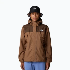 Kurtka przeciwwiatrowa damska The North Face Antora Rain latte/smokey brown