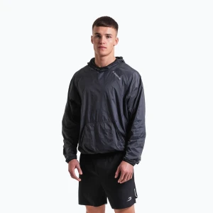 Kurtka przeciwwiatrowa męska BOXRAW Genaro Oversized Windbreaker Hoodie charcoal