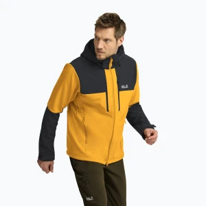 Kurtka przeciwwiatrowa męska Jack Wolfskin Jasper burly yellow jw