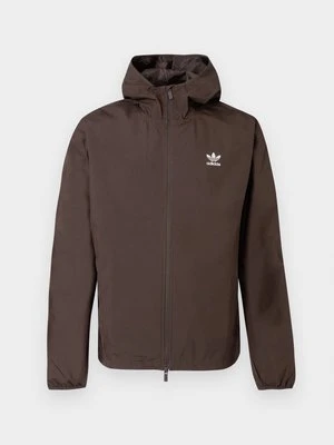 Kurtka przejściowa adidas Originals ciemnobrązowy