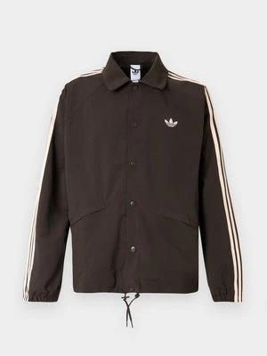 Kurtka przejściowa adidas Originals ciemnobrązowy