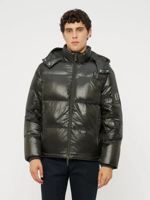 Kurtka puchowa Armani Exchange ciemnozielony