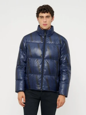 Kurtka puchowa Armani Exchange granatowy