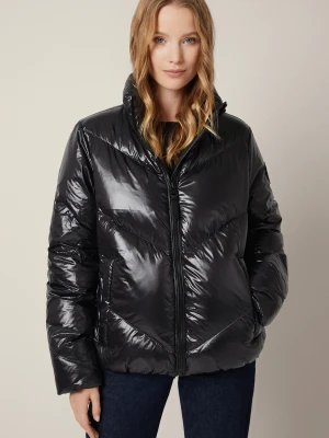 Kurtka Puchowa Czarna Rorby Lancerto