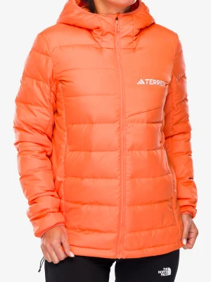 Kurtka puchowa damska adidas TERREX Multi Light Down Hooded Jacket - amber tint