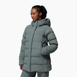 Kurtka puchowa damska Columbia Amaze Puff Mid Hooded sedona sage Szary