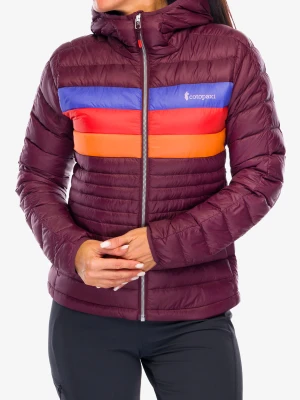 Kurtka puchowa damska Cotopaxi Fuego Down Hooded Jacket - wine stripes