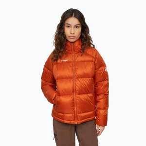 Kurtka puchowa damska Mammut Glacier Glow IN Hooded autumn larice Pomarańczowy