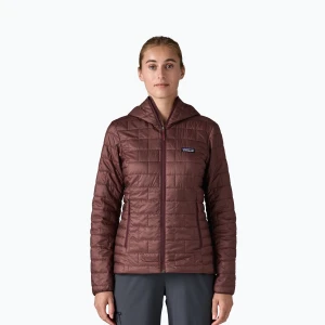 Kurtka ocieplana damska Patagonia Nano Puff Hoody dark ruby